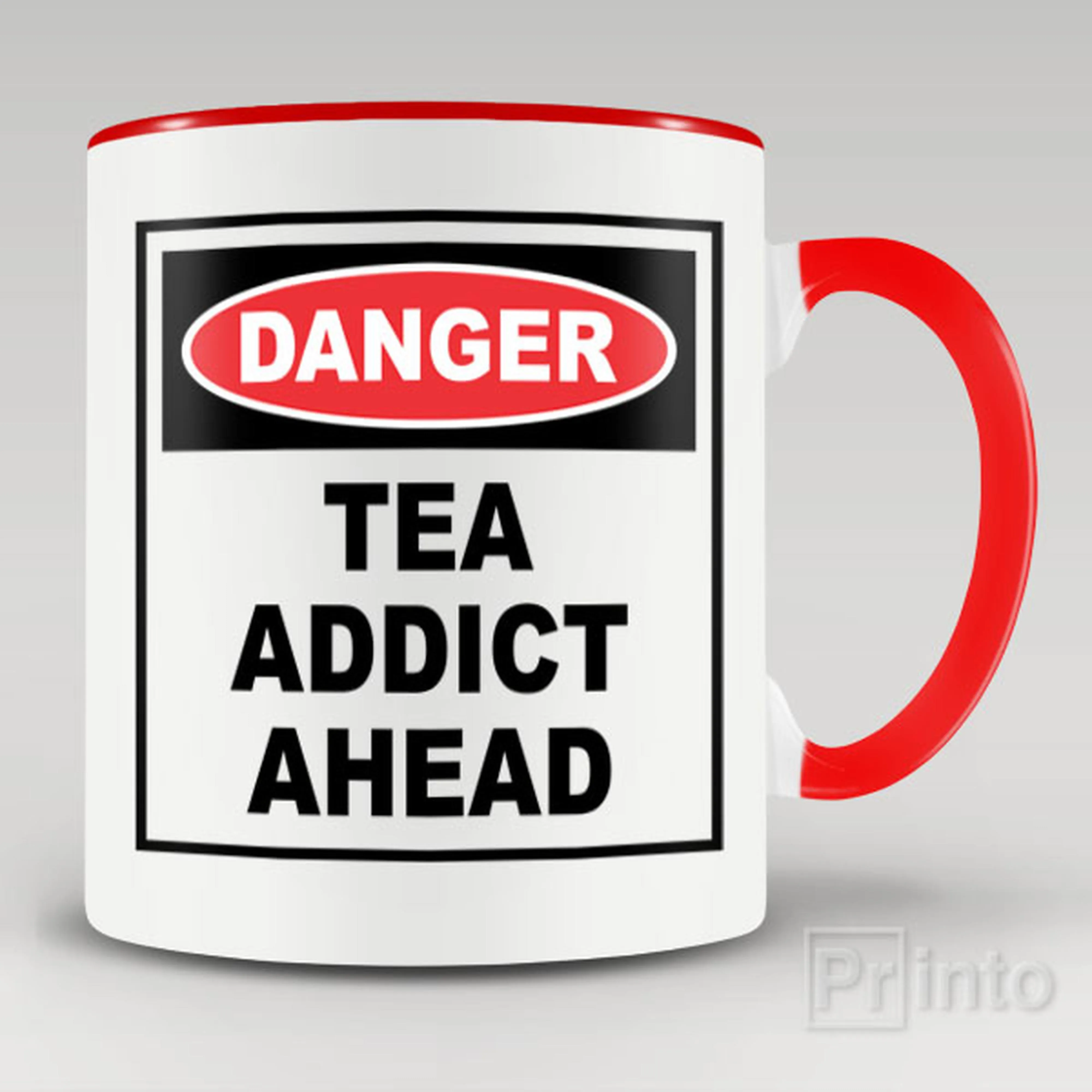 Tea addict ahead mug