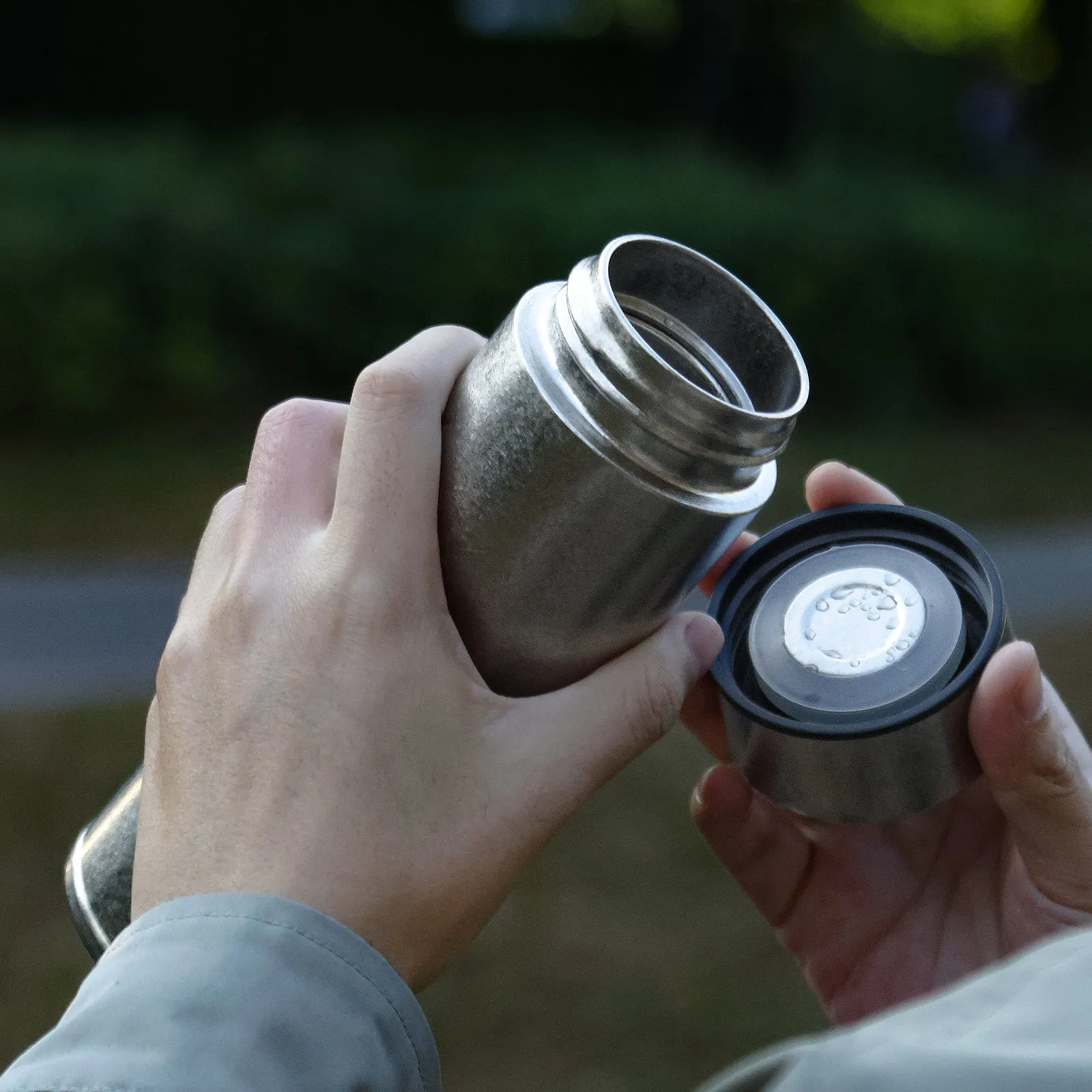 Titanium Double-Wall Insulated Thermos Flask 400ml/14fl oz