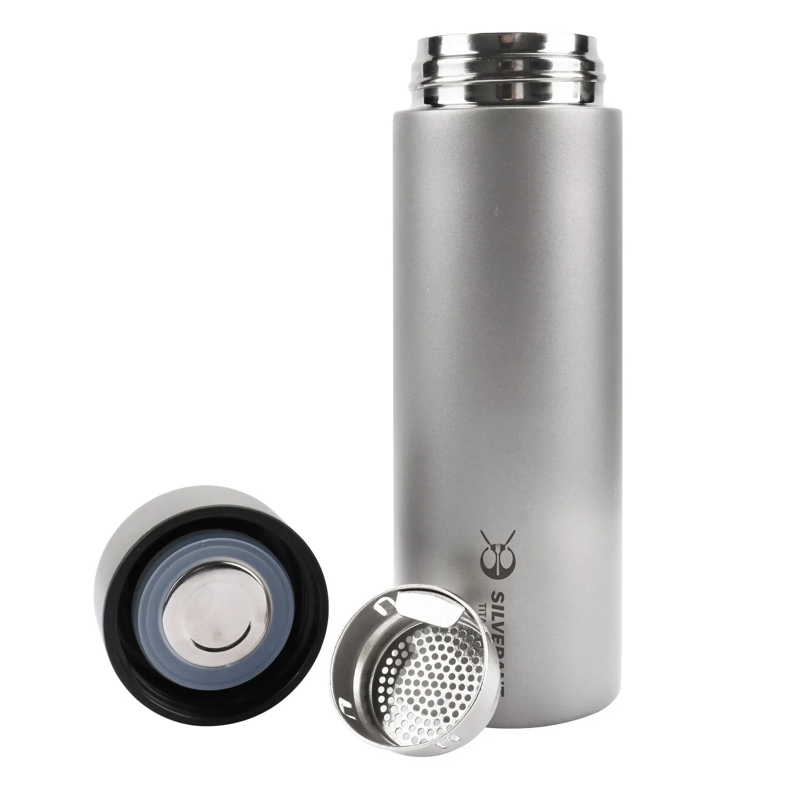 Titanium Double-Wall Insulated Thermos Flask 400ml/14fl oz