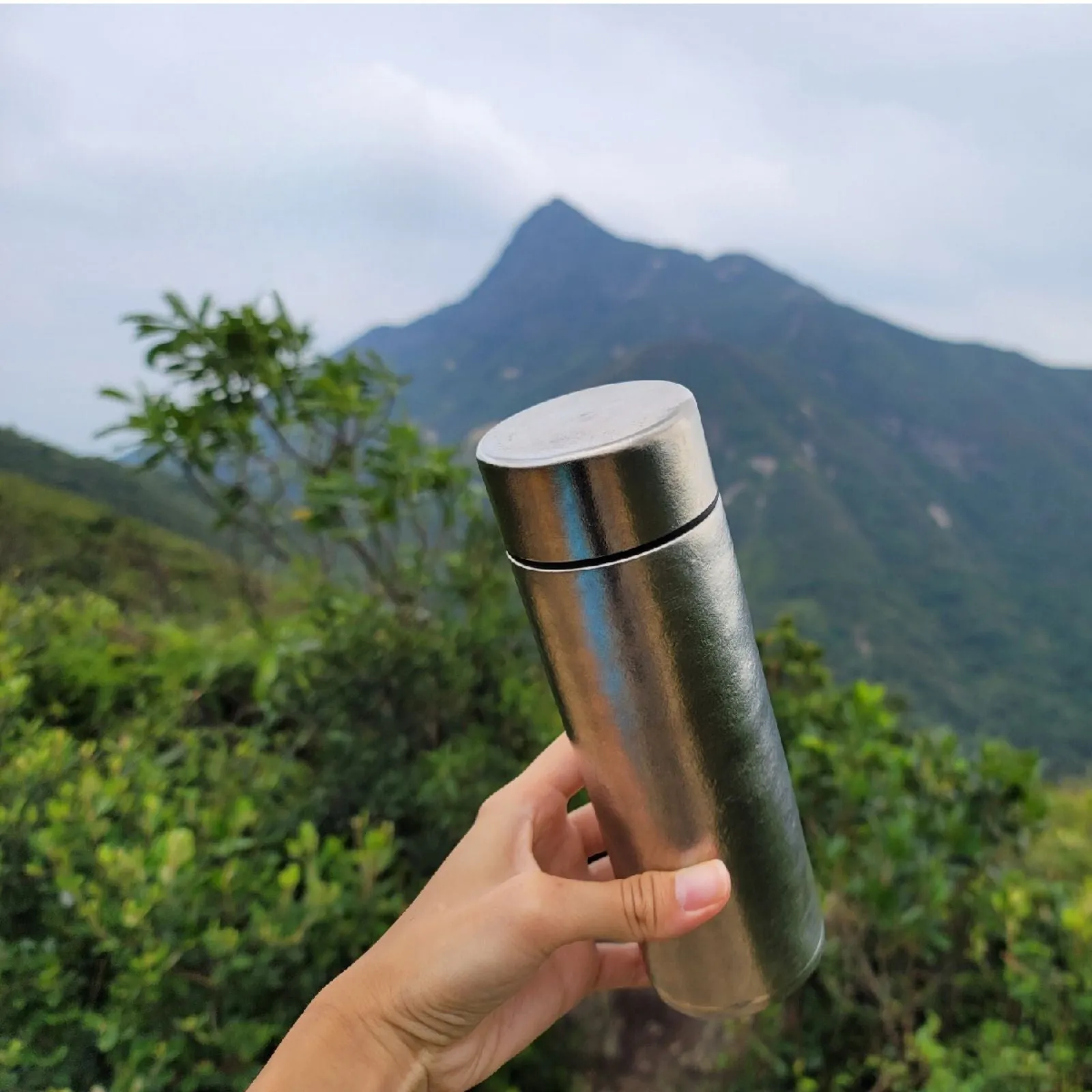 Titanium Double-Wall Insulated Thermos Flask 400ml/14fl oz