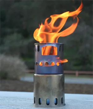 TOAKS TITANIUM BACKPACKING WOOD BURNING STOVE