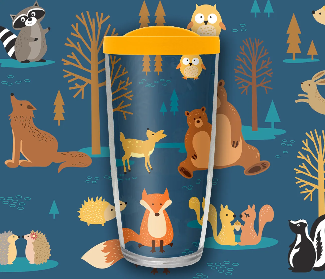 Travel Mug - Woodland Animals