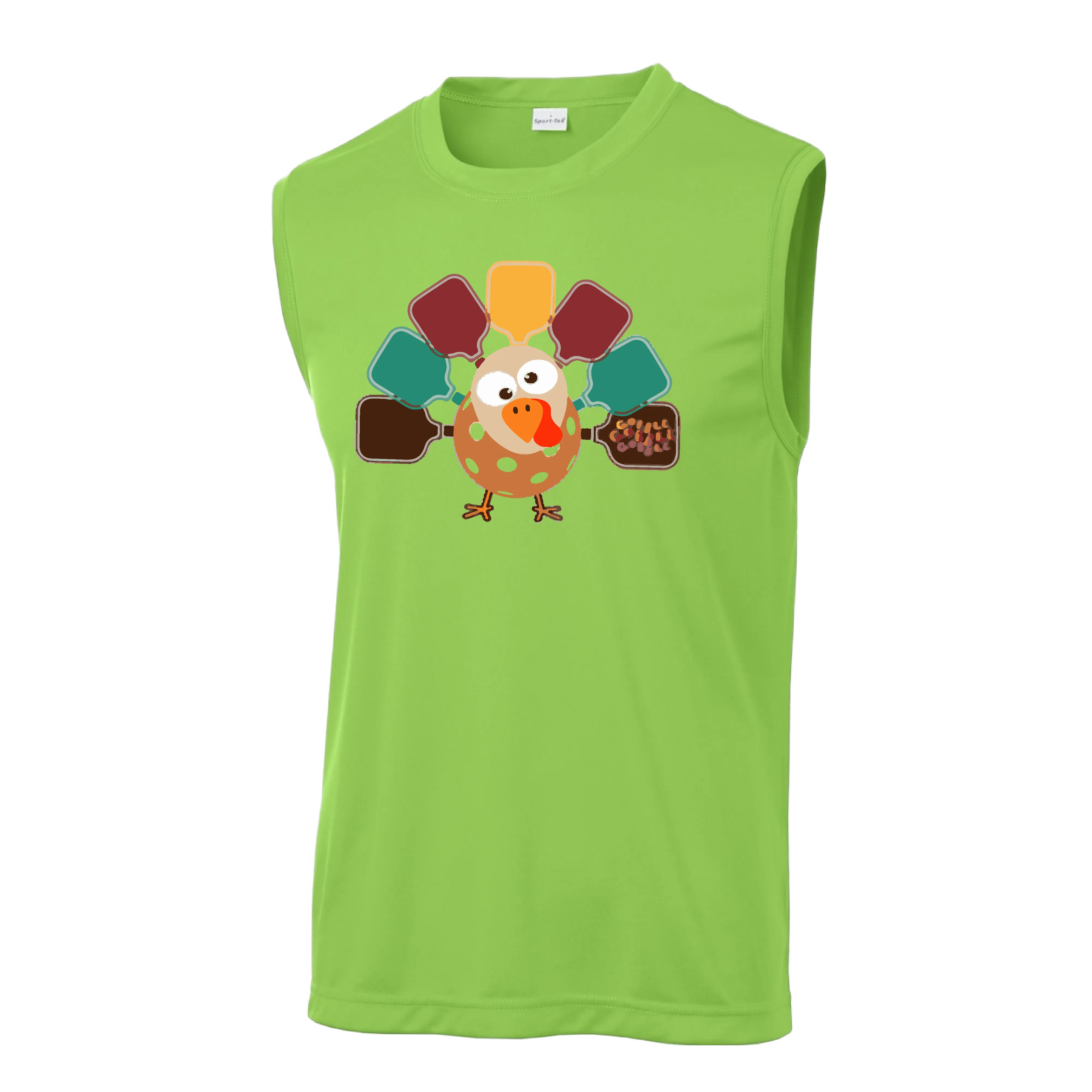 Turkey Pickleball | Men's Sleeveless Athletic Shirt | 100% Polyester