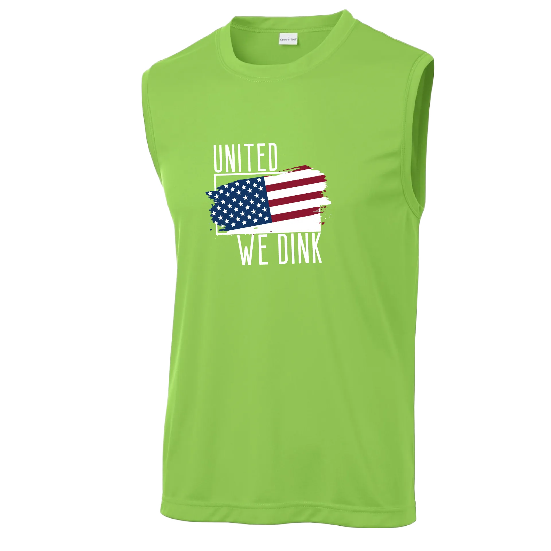 United We Dink | Men's Sleeveless Athletic Shirt | 100% Polyester