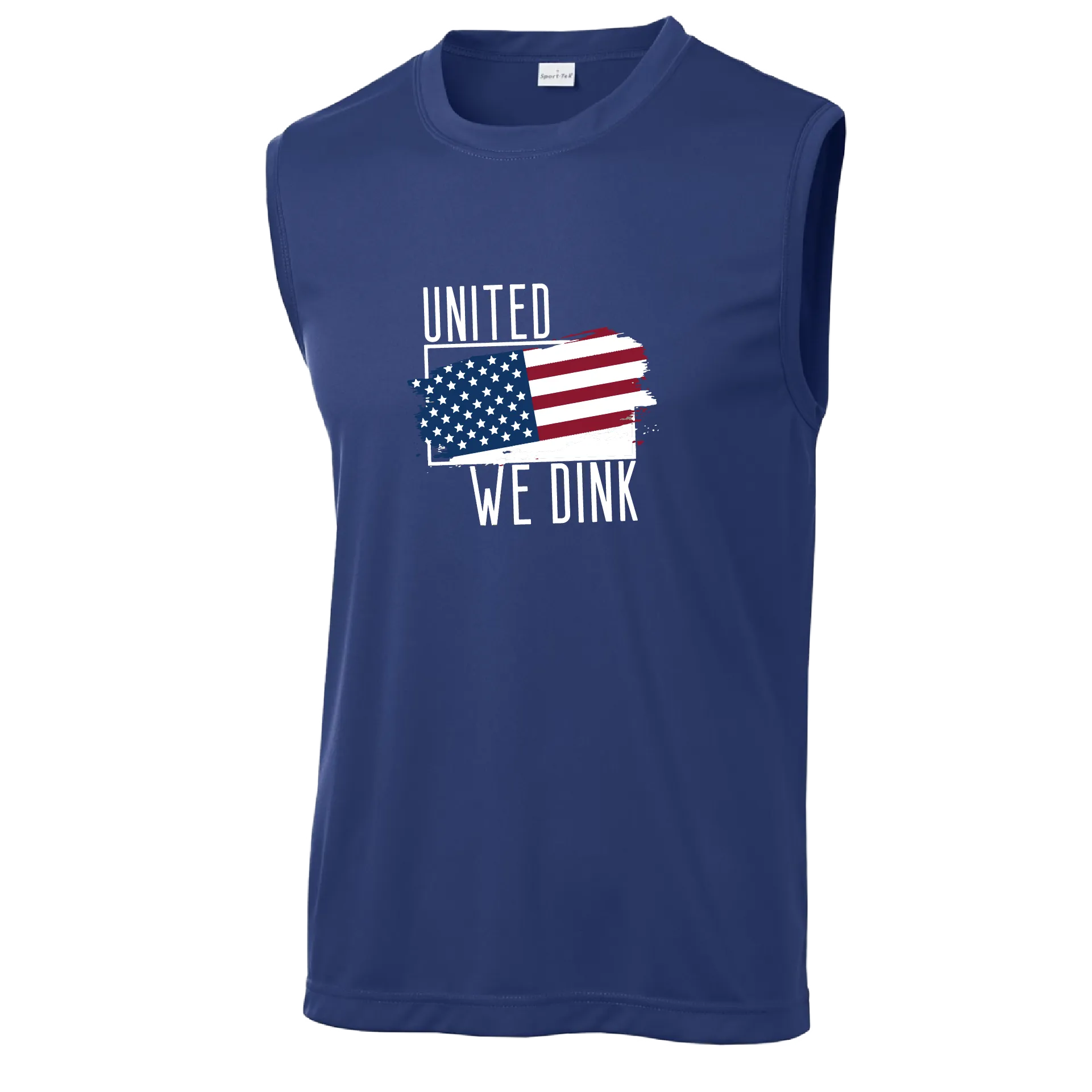 United We Dink | Men's Sleeveless Athletic Shirt | 100% Polyester