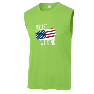 United We Dink | Men's Sleeveless Athletic Shirt | 100% Polyester