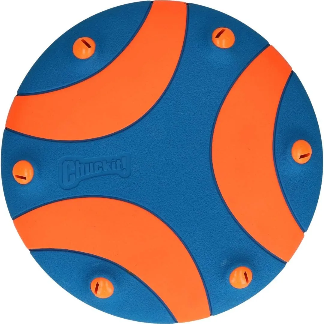 Whistle Flight Dog Toy - Blue / Orange