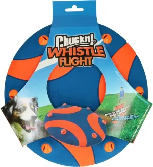 Whistle Flight Dog Toy - Blue / Orange