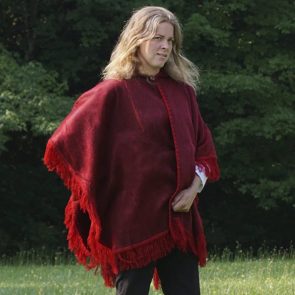 Wholesale Alpaca Hooded Open Ponchos