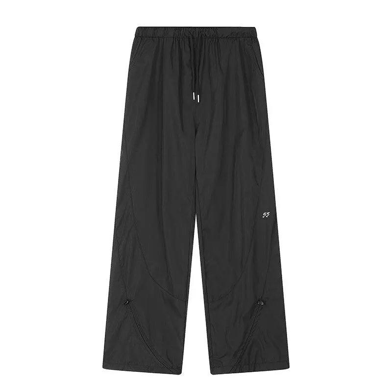 Wide-leg Quick-drying Drawstring Slacks
