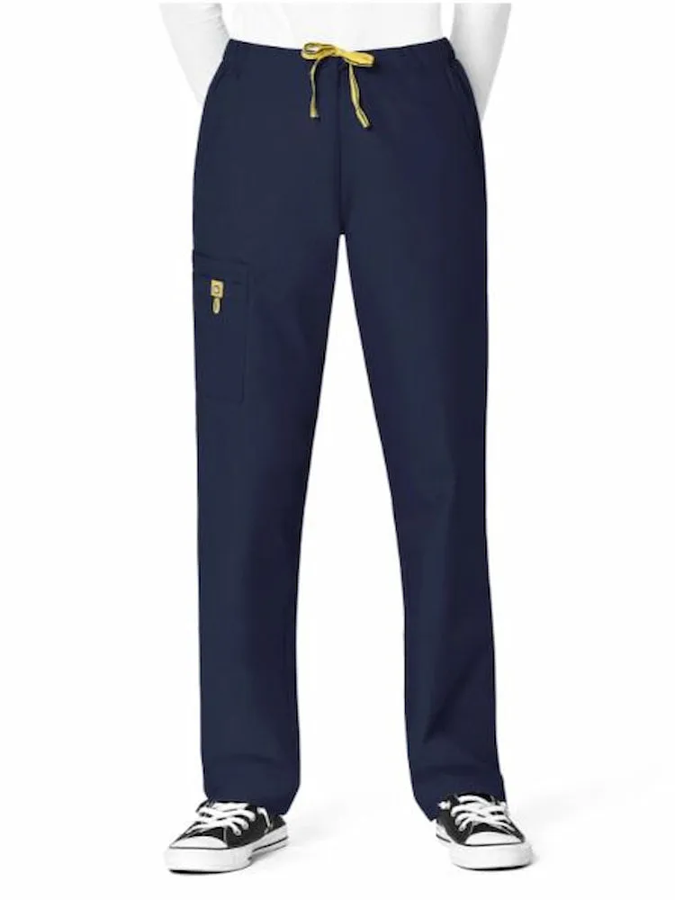 WonderWink Origins Women's Slim Leg Cargo Scrub Pant | Navy