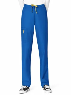 WonderWink Origins Women's Slim Leg Cargo Scrub Pant | Royal